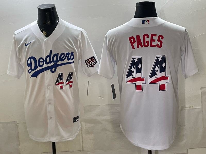 Men Los Angeles Dodgers #44 Pages white Game 2026 Nike MLB Jersey 0715003->los angeles dodgers->MLB Jersey